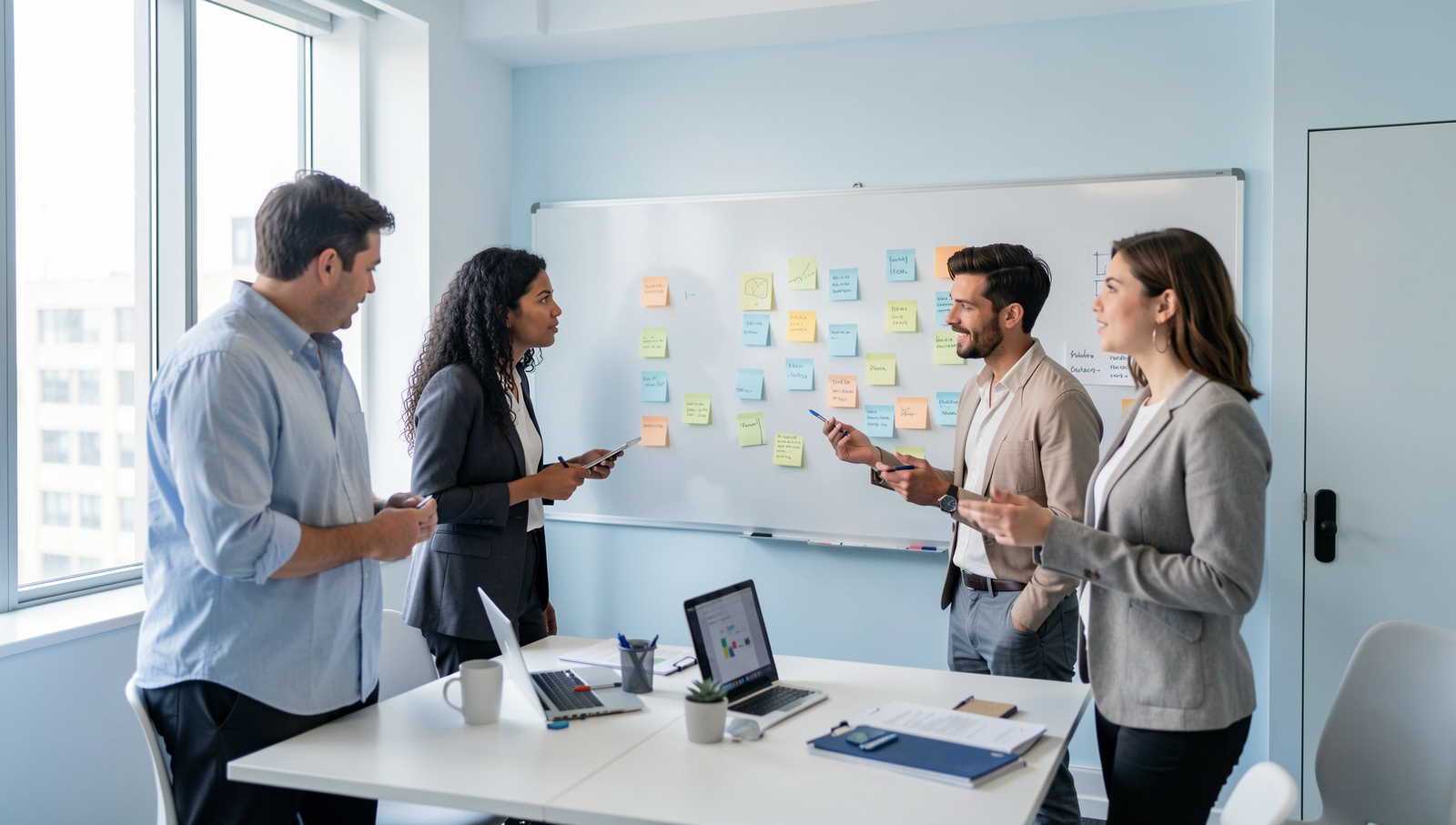 A small group workshop or training session